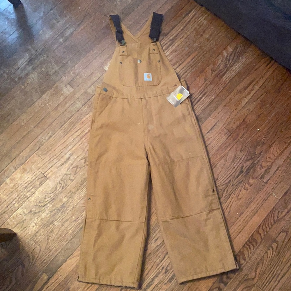 Kids Carhartt Brown Outdoor Overalls
